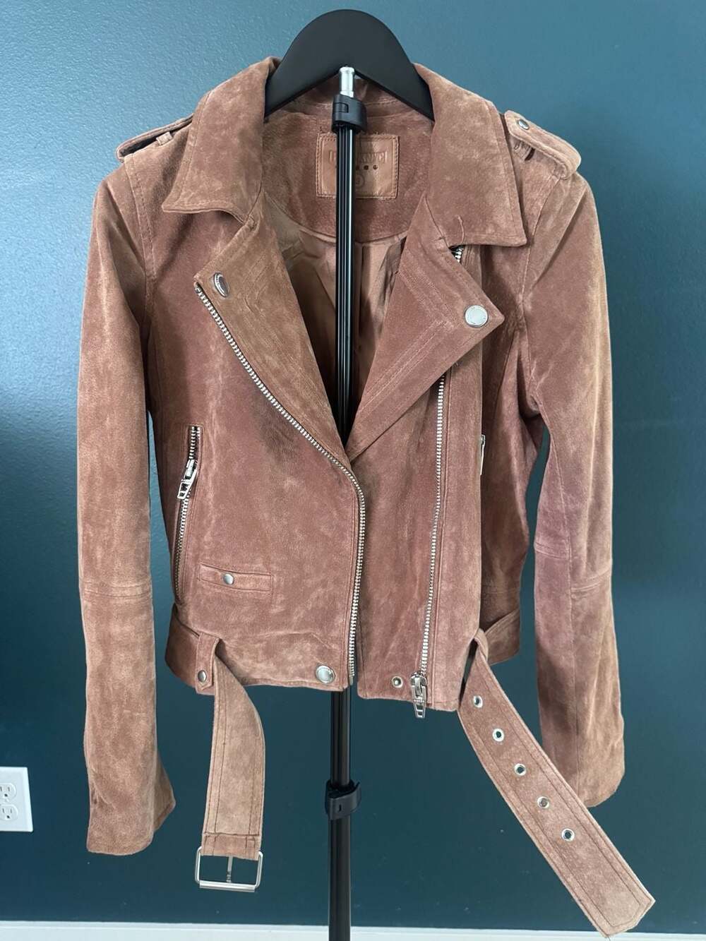 BLANKNYC Suede Moto Jacket
